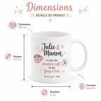 Mug collègue fous rires personnalisé – Cadeau drôle de bureau