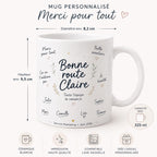 Mug départ collègue personnalisé – Messages et signatures de l’équipe