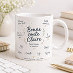 Mug départ collègue personnalisé – Messages et signatures de l’équipe