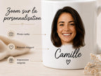 tasse personnalisée photo tête