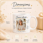 Mug retraite personnalisé avec photo – Messages de toute l’équipe