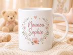 Mug nounou personnalisé avec prénom – Tasse cadeau assistante maternelle