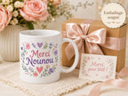 Mug merci nounou personnalisé – Cadeau fin de contrat avec prénom