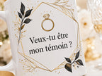Mug témoin de mariage personnalisé, cadeau demande témoin, tasse prénom future mariée ou marié, souvenir cérémonie