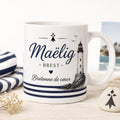 Mug Bretagne personnalisé avec prénom – Cadeau Breton ou Bretonne
