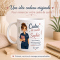 Mug cadre de santé personnalisé – Cadeau équipe avec prénom