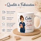 Mug cadre de santé personnalisé – Cadeau équipe avec prénom
