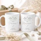 Duo Mug Demande Parrain Marraine Personnalisé, Veux-tu Être Mon Parrain Ma Marraine, Cadeau Baptême