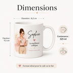 Mug collègue personnalisé avec prénom – Cadeau bureau femme