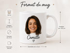 tasse personnalisée photo tête