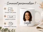 tasse personnalisée photo tête