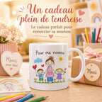 Mug nounou avec dessin d’enfant – Cadeau personnalisé unique