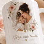 Mug marraine personnalisé avec photo – Cadeau du filleul
