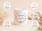 Mug nounou personnalisé avec prénom – Tasse cadeau assistante maternelle