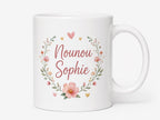 Mug nounou personnalisé avec prénom – Tasse cadeau assistante maternelle