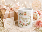 Mug marraine personnalisé avec prénom – Cadeau marraine fleuri