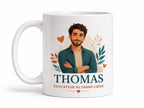 Mug éducateur personnalisé avec prénom – Cadeau métier et remerciement