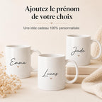 Mug Personnalisé Prénom – Tasse Personnalisée avec Prénom ou Texte – Cadeau Original Femme Homme – Anniversaire, Noël, Collègue