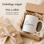 Mug Personnalisé Prénom – Tasse Personnalisée avec Prénom ou Texte – Cadeau Original Femme Homme – Anniversaire, Noël, Collègue