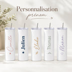 Gourde Personnalisée Adulte avec Prénom | Bouteille Personnalisée | Cadeau Femme Homme | Gourde Travail Sport