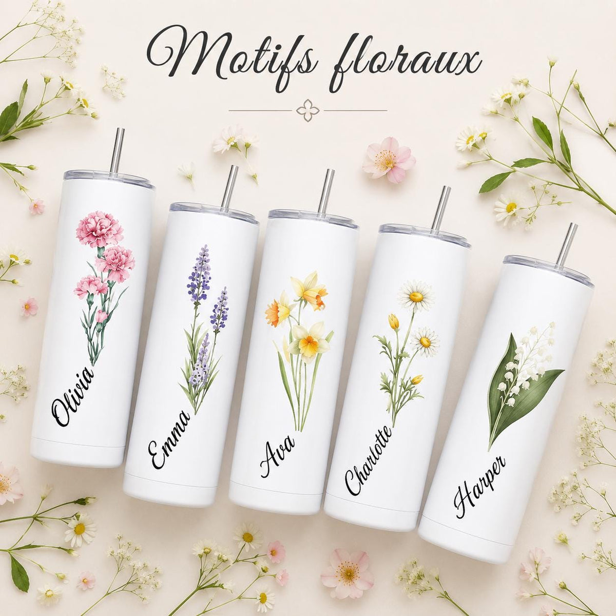Gourde Personnalisée Adulte avec Prénom | Bouteille Personnalisée | Cadeau Femme Homme | Gourde Travail Sport