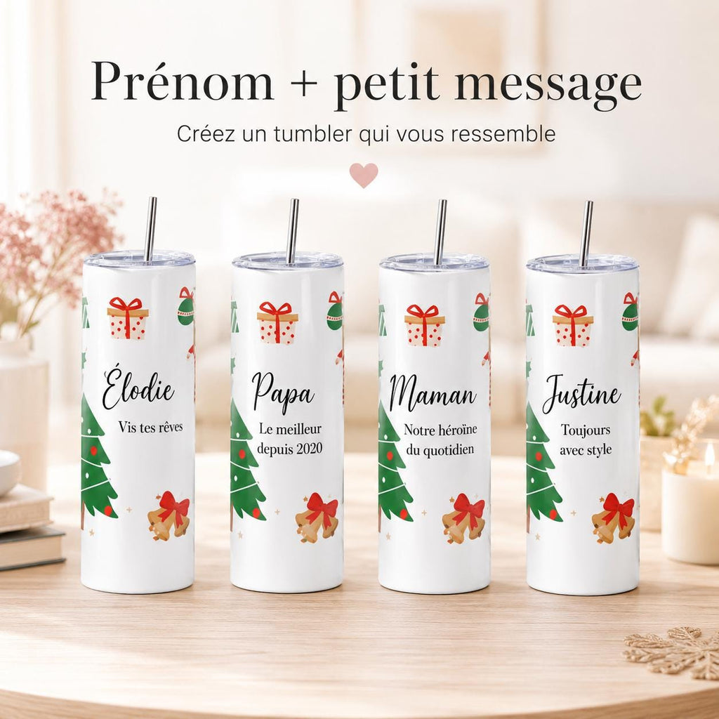 Gourde Personnalisée Adulte avec Prénom | Bouteille Personnalisée | Cadeau Femme Homme | Gourde Travail Sport