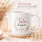Tasse personnalisée Tata avec prénom – Mug en céramique 325 ml