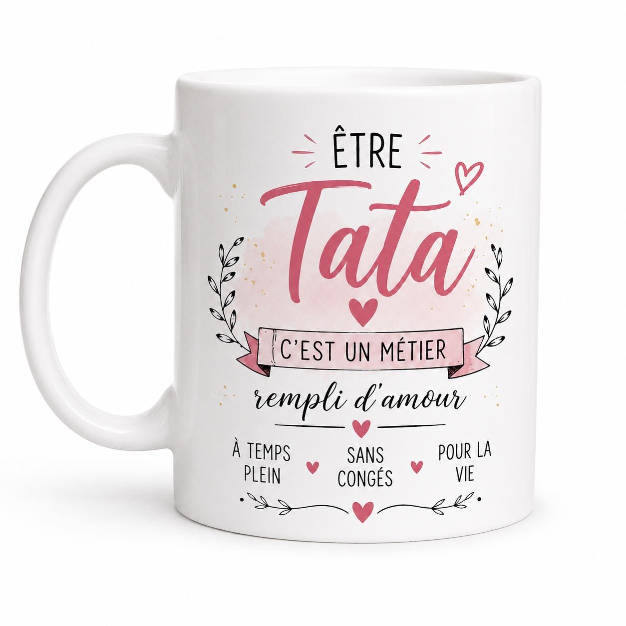 Mug Tata en céramique – Tasse Tata, cadeau Tata original, idée cadeau tante anniversaire Noël