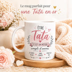Mug Tata en céramique – Tasse Tata, cadeau Tata original, idée cadeau tante anniversaire Noël