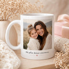 Tasse personnalisée photo et texte – Mug avec photo, cadeau personnalisé anniversaire couple famille - tasse céramique personnalisable