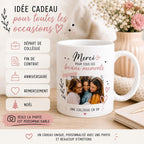 Mug personnalisé collègue avec photo – Tasse personnalisée, cadeau départ collègue, équipe bureau
