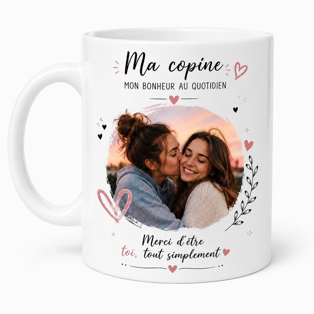Tasse personnalisée copine avec photo – Mug photo amie, cadeau meilleure amie, anniversaire