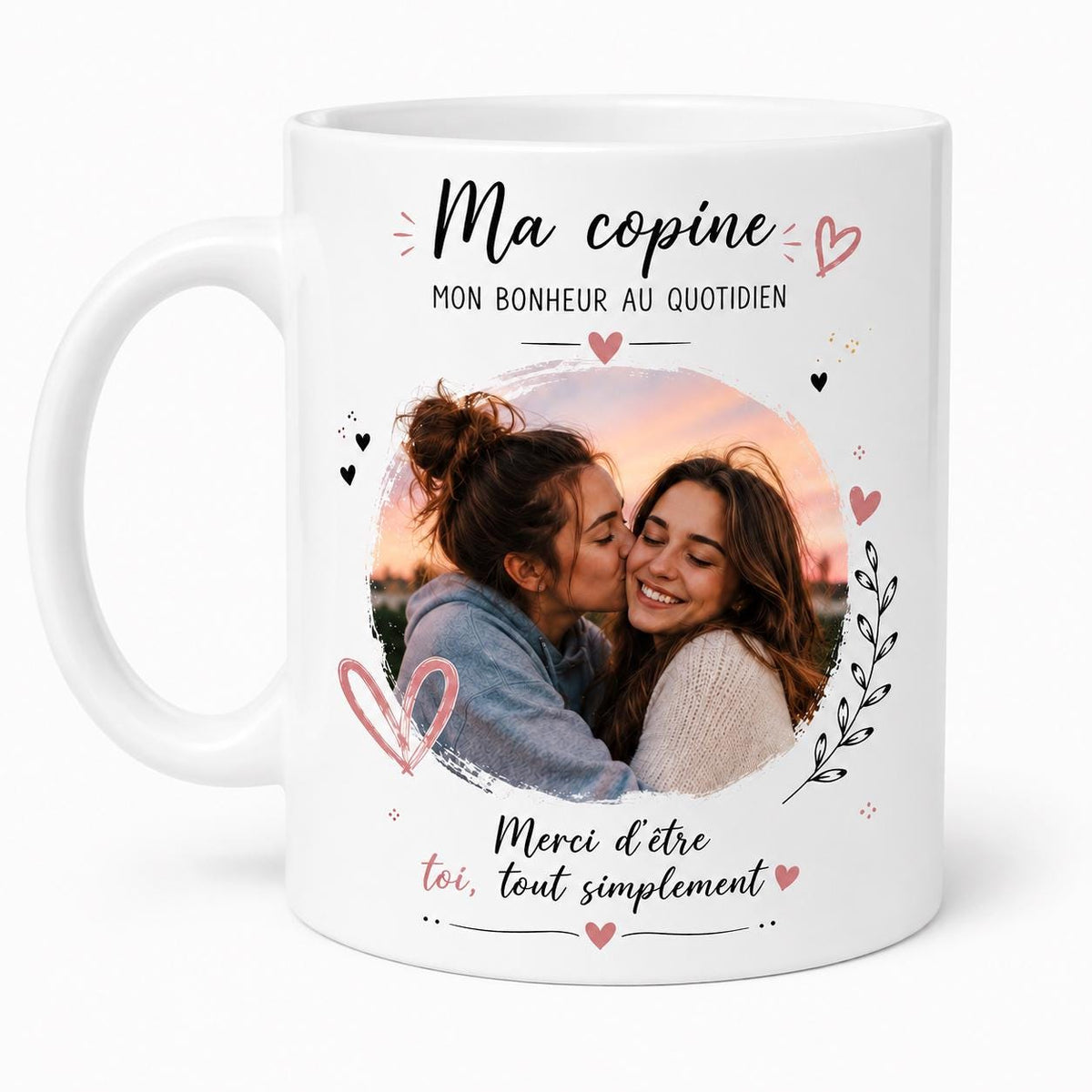 Tasse personnalisée copine avec photo – Mug photo amie, cadeau meilleure amie, anniversaire