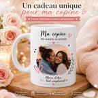 Tasse personnalisée copine avec photo – Mug photo amie, cadeau meilleure amie, anniversaire