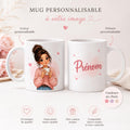 Mug personnalisé prénom et avatar photo – Tasse portrait personnalisée avec visage