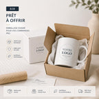 Mug personnalisé avec logo entreprise – Tasse personnalisée 11 oz – Cadeau entreprise et collaborateurs B2B