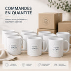 Mug personnalisé avec logo entreprise – Tasse personnalisée 11 oz – Cadeau entreprise et collaborateurs B2B