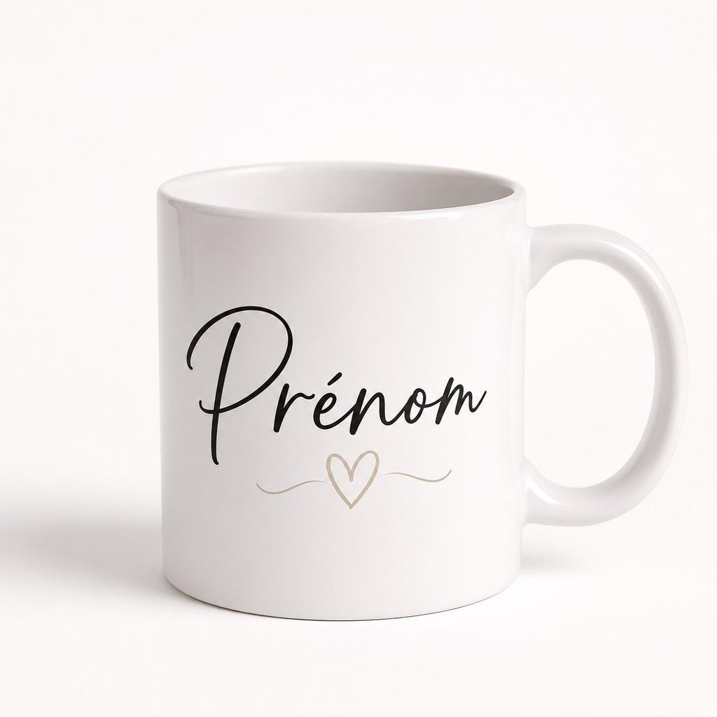 Mug Personnalisé Prénom – Tasse Personnalisée avec Prénom ou Texte – Cadeau Original Femme Homme – Anniversaire, Noël, Collègue