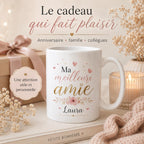 Mug Personnalisé Amie avec Prénom – Cadeau Meilleure Amie – Tasse Personnalisée Amitié – Cadeau Anniversaire Femme Bestie