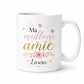 Mug Personnalisé Amie avec Prénom – Cadeau Meilleure Amie – Tasse Personnalisée Amitié – Cadeau Anniversaire Femme Bestie