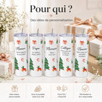 Gourde Personnalisée Adulte avec Prénom | Bouteille Personnalisée | Cadeau Femme Homme | Gourde Travail Sport