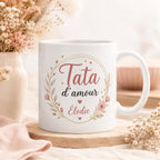 Tasse personnalisée Tata avec prénom – Mug en céramique 325 ml