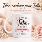Tasse personnalisée Tata – Mug avec prénom, cadeau original pour une tata