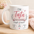 Mug Tata en céramique – Tasse Tata, cadeau Tata original, idée cadeau tante anniversaire Noël