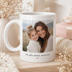 Tasse personnalisée photo et texte – Mug avec photo, cadeau personnalisé anniversaire couple famille - tasse céramique personnalisable