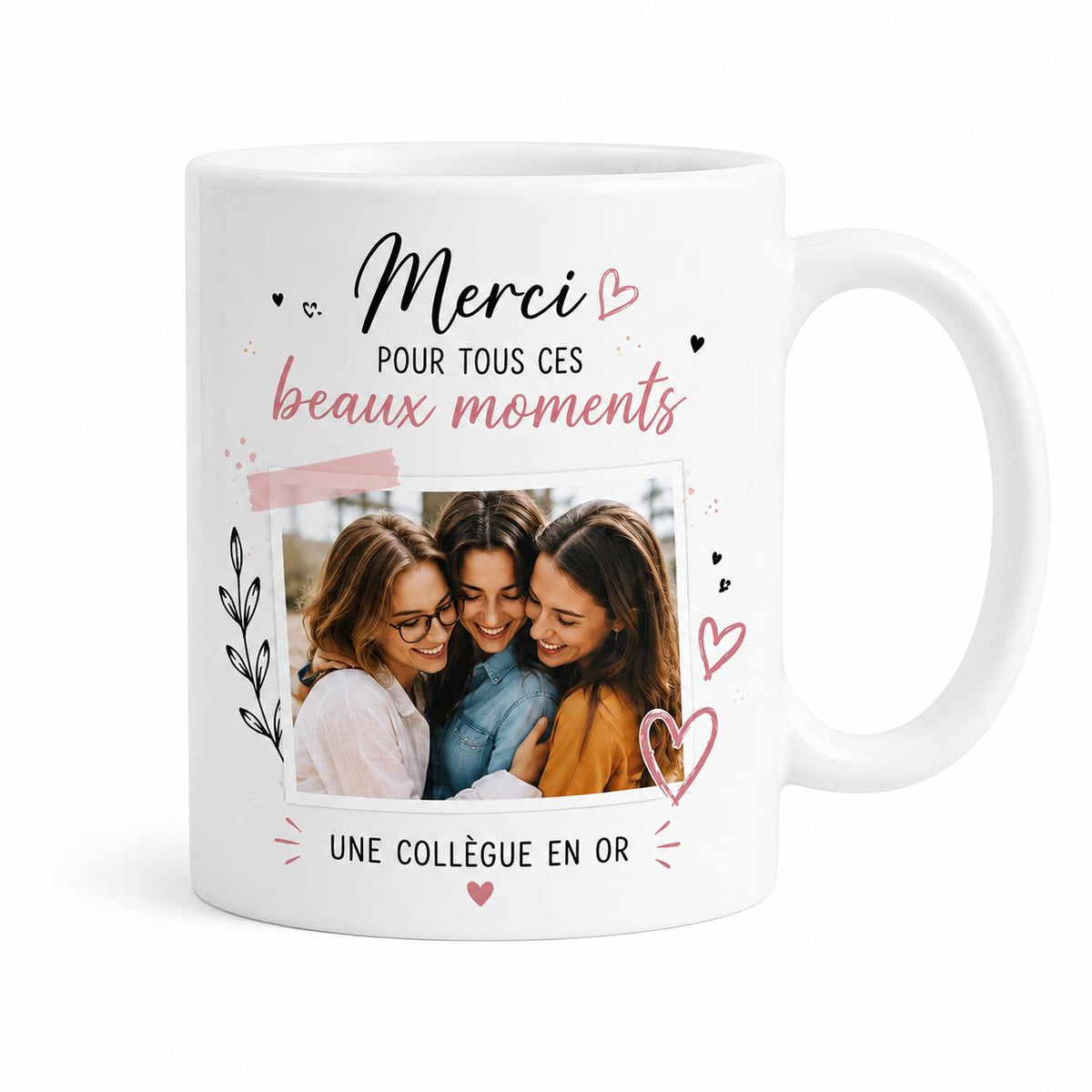 Mug personnalisé collègue avec photo – Tasse personnalisée, cadeau départ collègue, équipe bureau