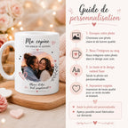 Tasse personnalisée copine avec photo – Mug photo amie, cadeau meilleure amie, anniversaire