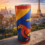 mug isotherme De Cali à Paris édition limitée BAKOUGIE x TUMBY inox 591 ml