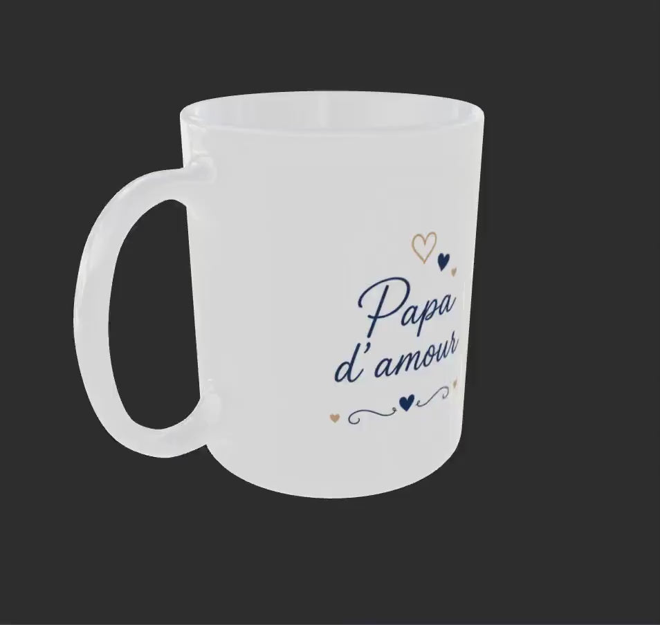 Mug personnalisé photo Fête des Pères – Prénom & message pour Papa
