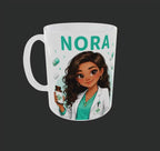 Mug Infirmière Personnalisé avec Prénom et Avatar
